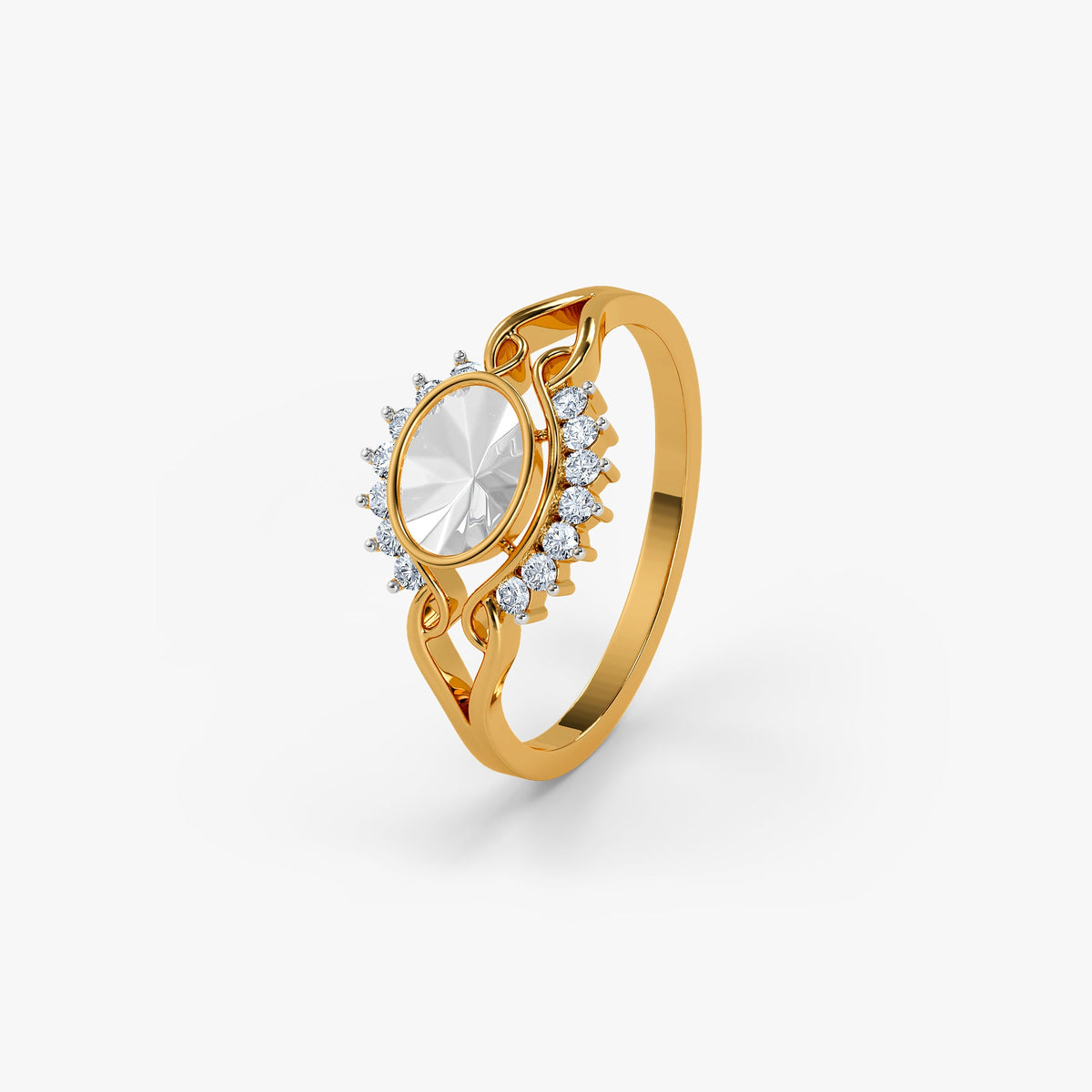 Gold Adaa Lab Grown Diamond Ring (Size 12)