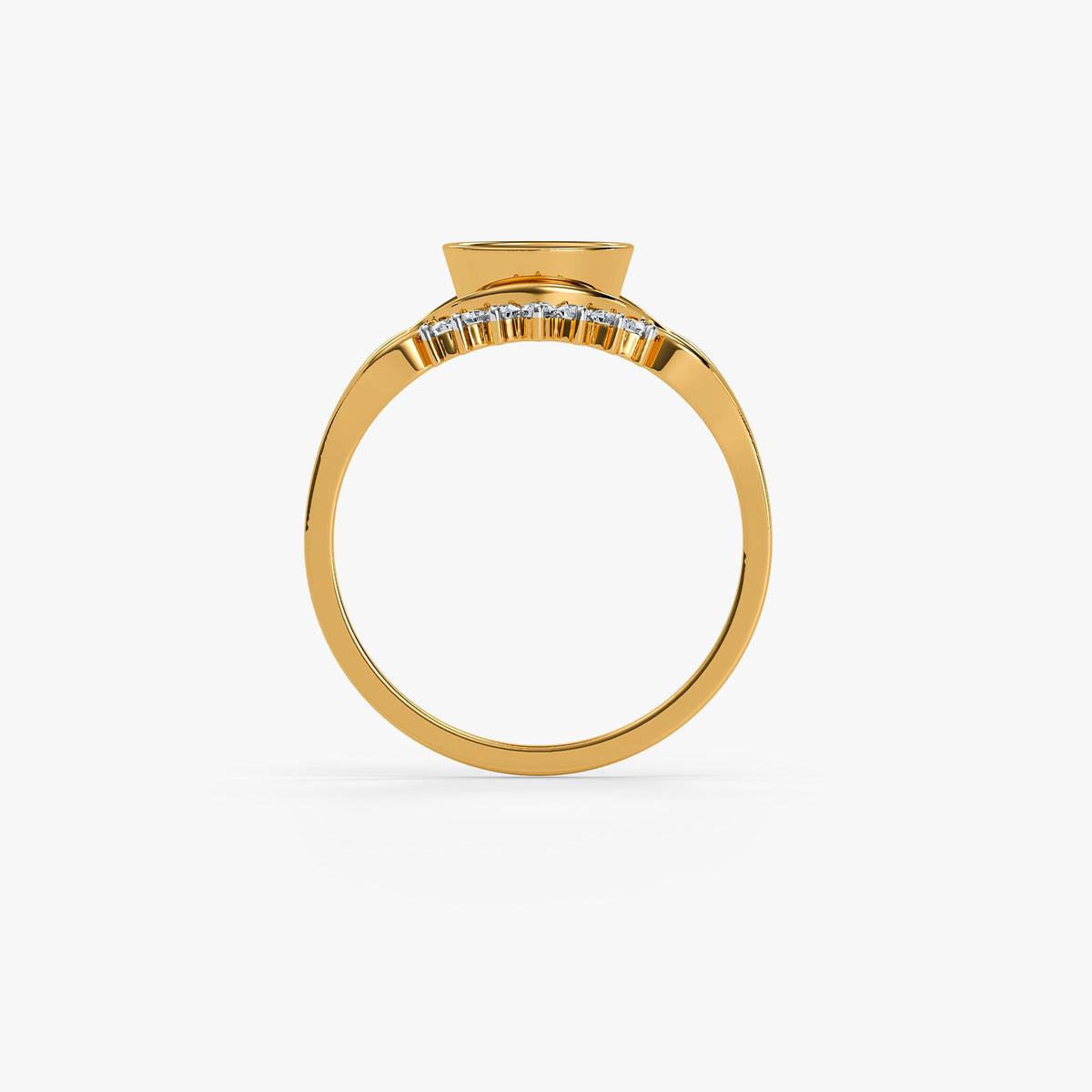 Gold Adaa Lab Grown Diamond Ring (Size 12)