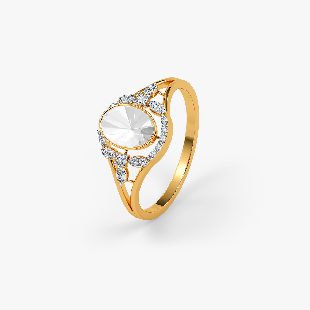 Gold Adaa Lab Grown Diamond Ring (Size 15)