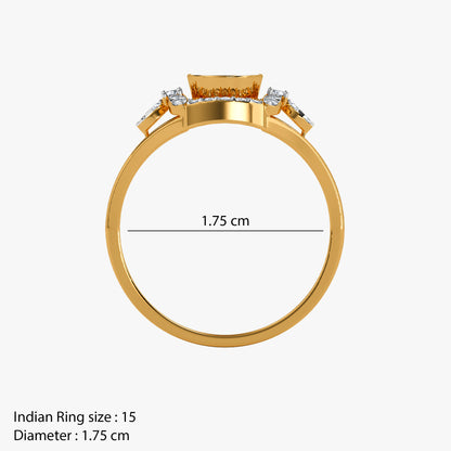 Gold Adaa Lab Grown Diamond Ring (Size 15)