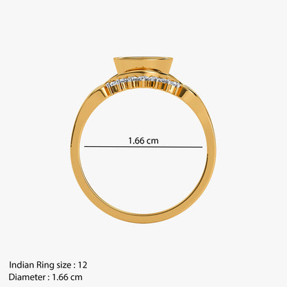 Gold Adaa Lab Grown Diamond Ring (Size 12)