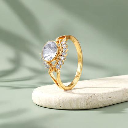 Gold Adaa Lab Grown Diamond Ring (Size 12)