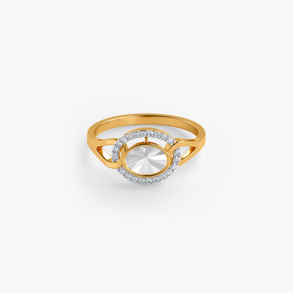 Gold Mahira Lab Grown Diamond Ring (Size 12)