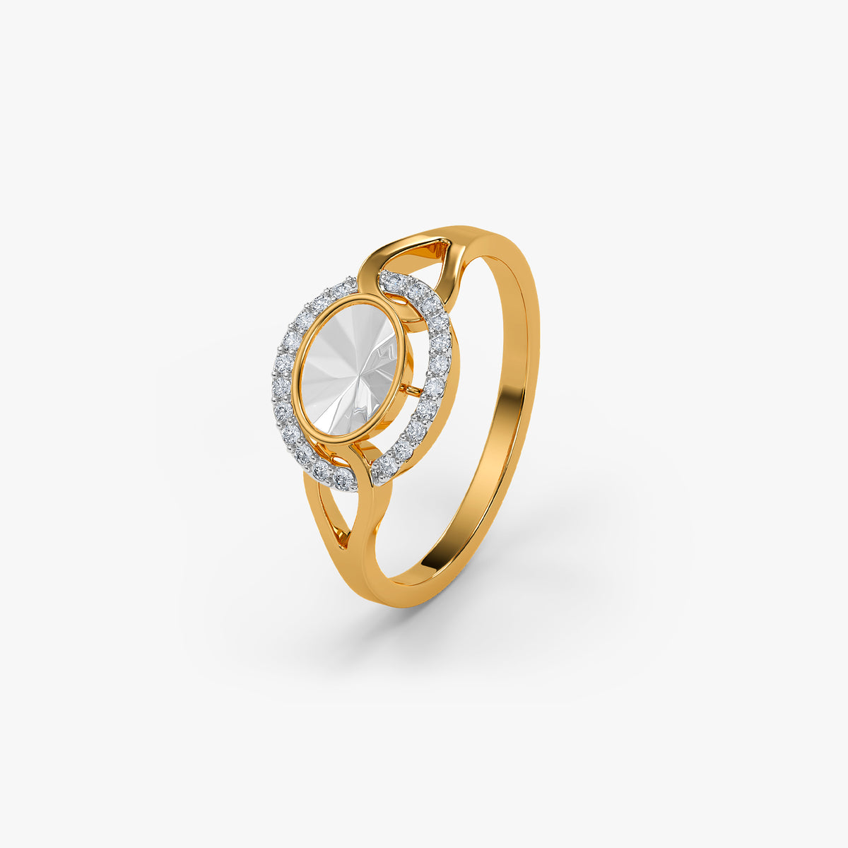 Gold Mahira Lab Grown Diamond Ring (Size 12)