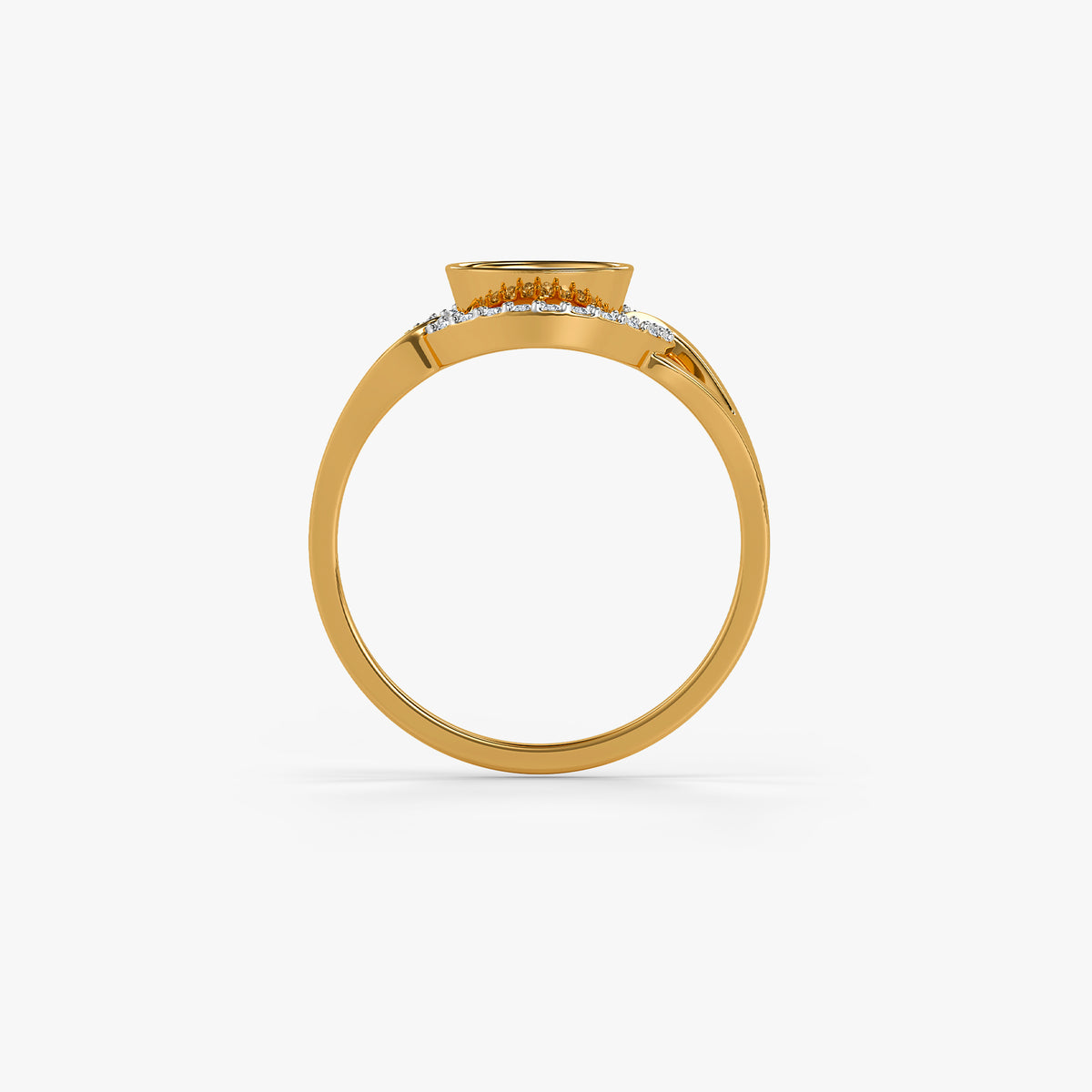 Gold Mahira Lab Grown Diamond Ring (Size 12)