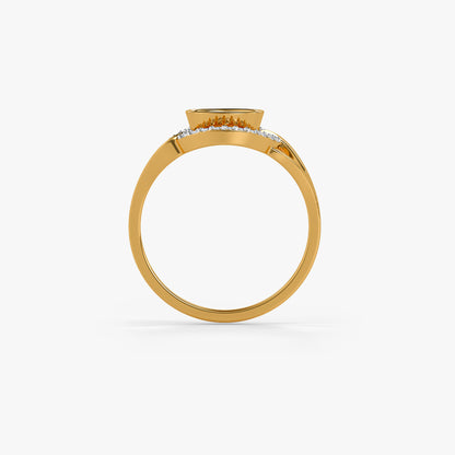 Gold Mahira Lab Grown Diamond Ring (Size 12)