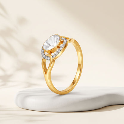 Gold Mahira Lab Grown Diamond Ring (Size 12)