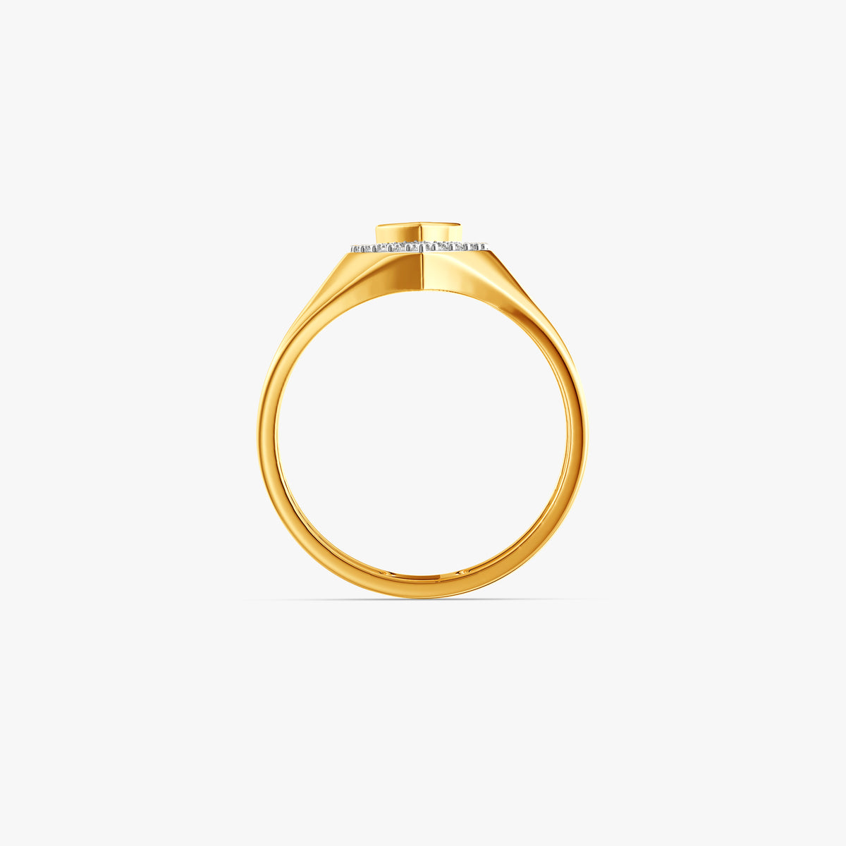 Gold Dastaan Lab Grown Diamond Ring (Size 12)