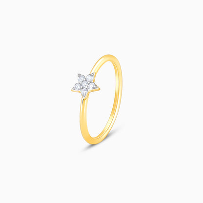 Gold Star Constellation Diamond Ring