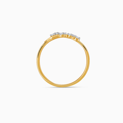 Gold Magnificent Petals Lab Grown Diamond Ring