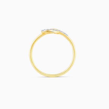 Gold Classic Knotted Diamond Ring