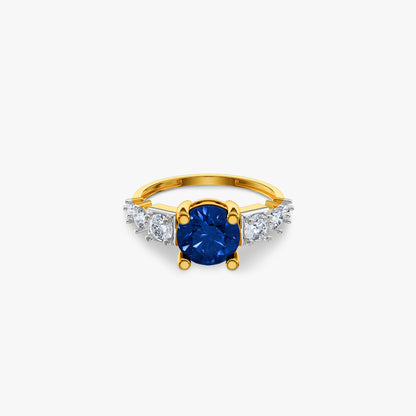 Gold Meghashyam Lab Grown Diamond Ring (Size 12)
