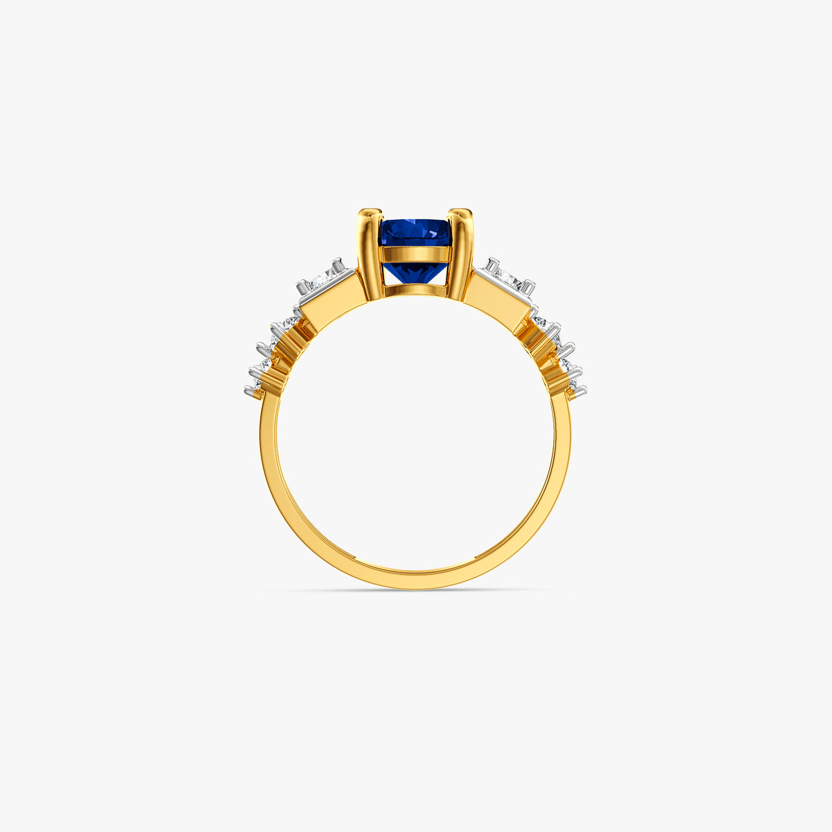 Gold Meghashyam Lab Grown Diamond Ring (Size 12)