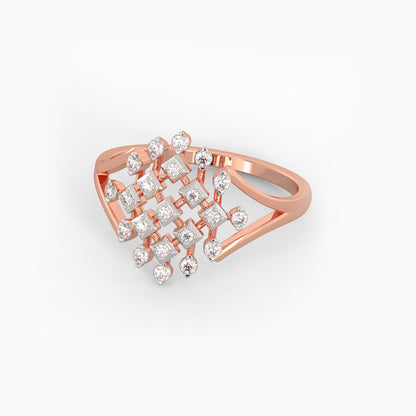 Rose Gold Spectacular Diamond Ring