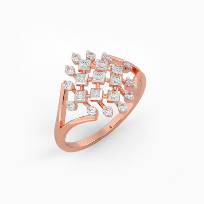 Rose Gold Spectacular Diamond Ring
