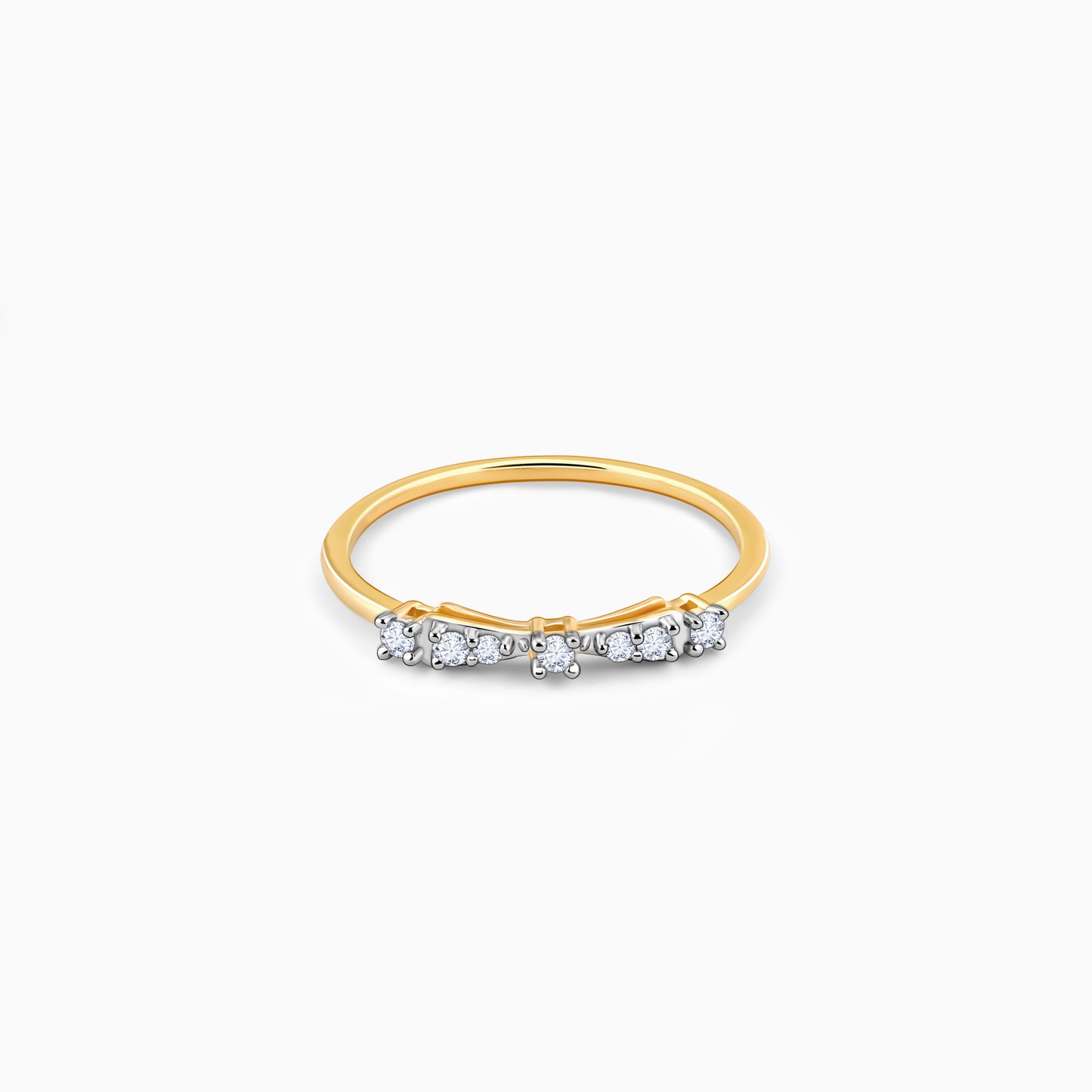 Gold Bow Diamond Ring