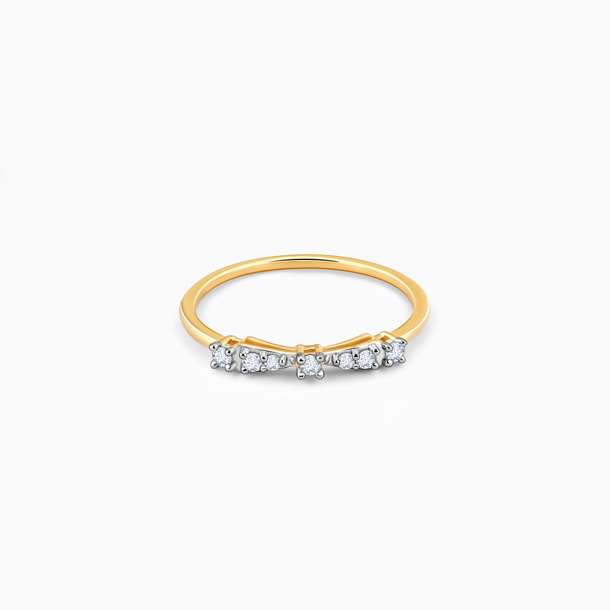 Lab_grown_diamond_Gold_Bow_Diamond_Ring