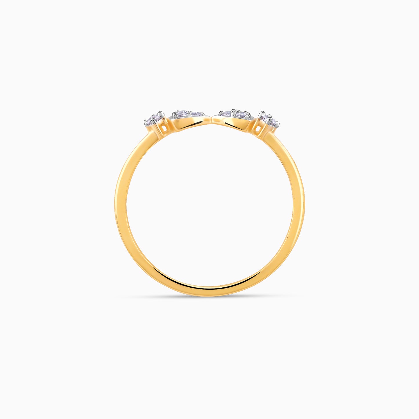 Gold Bow tie Diamond Ring