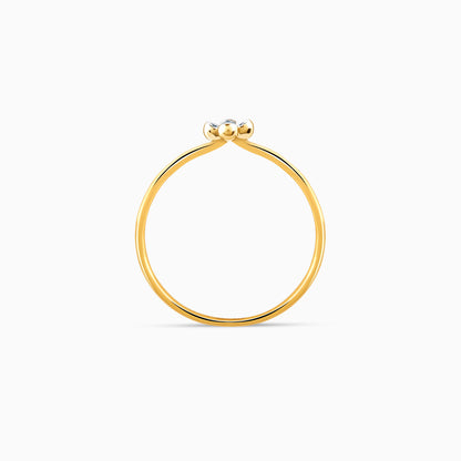 Gold Quadra Diamond Ring