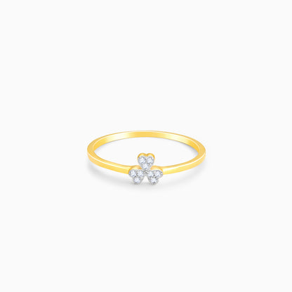 Gold Bloom Diamond Ring