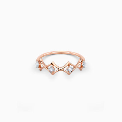 Rose Gold Quadril Diamond Ring