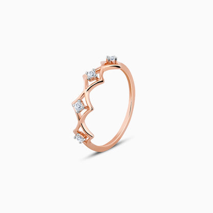 Rose Gold Quadril Diamond Ring
