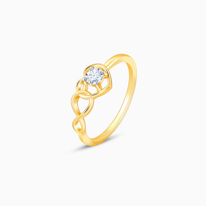 Gold Infinity Love Diamond Ring