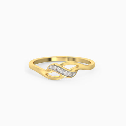 Gold Graceful Allure Diamond Ring