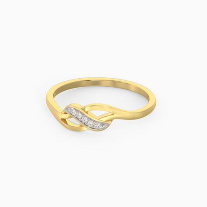 Gold Graceful Allure Diamond Ring
