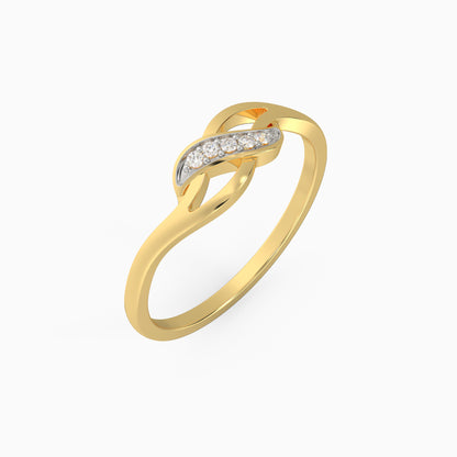 Gold Graceful Allure Diamond Ring