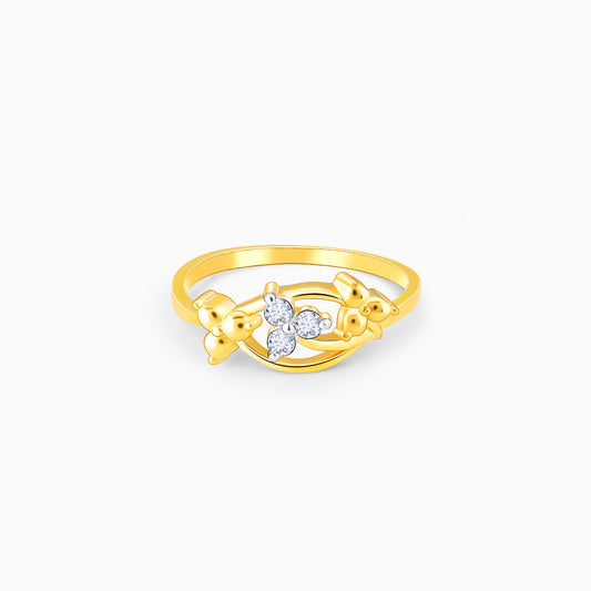 Gold Serenity Diamond Ring