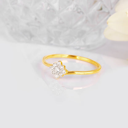 Gold Beauty In Elegance Diamond Ring
