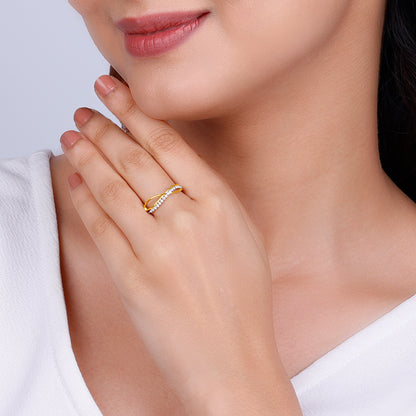 Gold Sunlight Diamond Ring