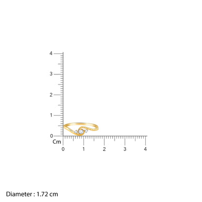 Gold Glaze Diamond Ring