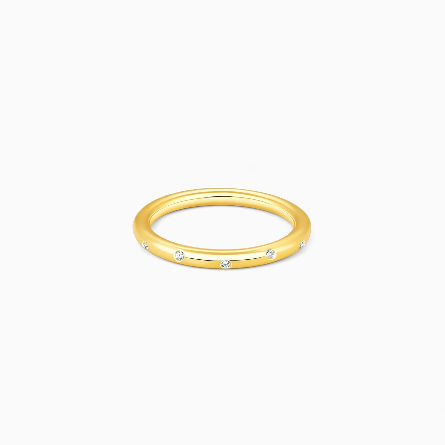 Gold Minimalistic Elegance Diamond Ring