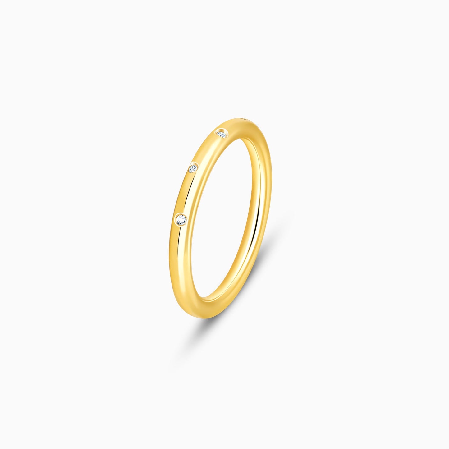 Gold Minimalistic Elegance Diamond Ring