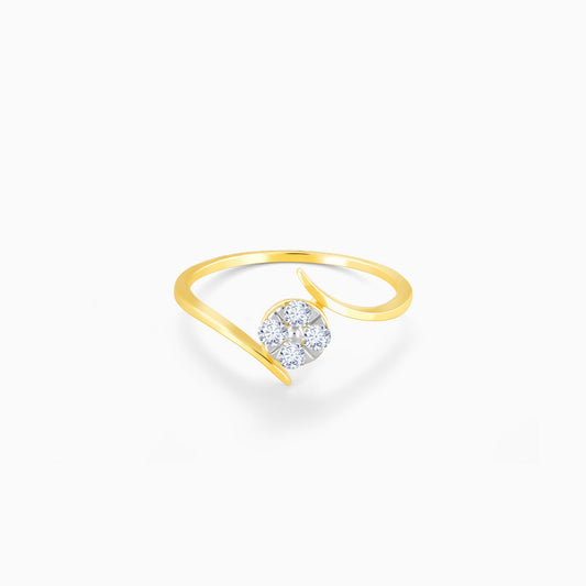 Gold Splendid Embrace Diamond Ring