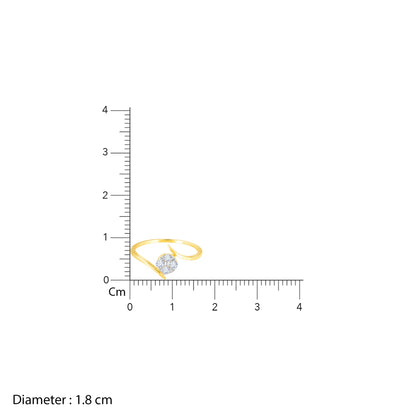Gold Splendid Embrace Diamond Ring
