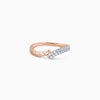 Rose Gold Flicker Diamond Ring