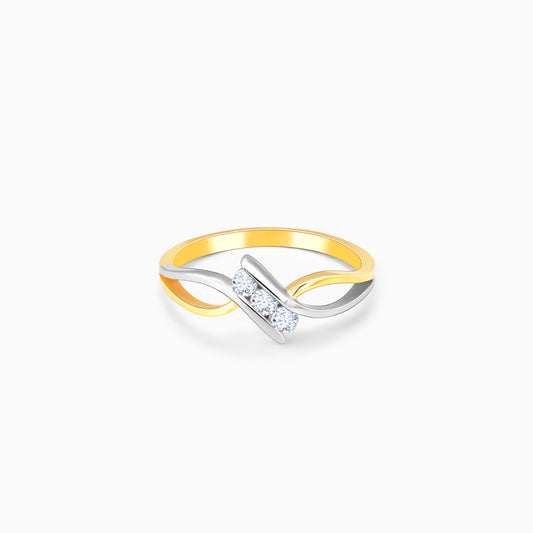 Gold Delicate Whispers Diamond Ring