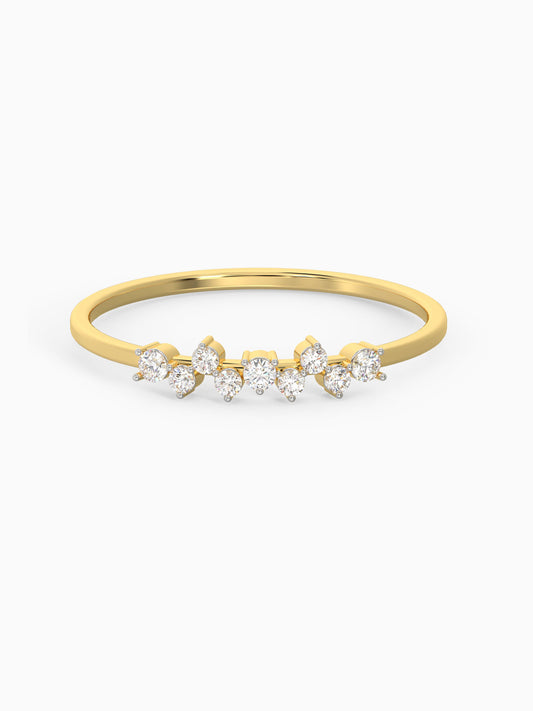 Anushka Sharma Gold Classic Elegance Diamond Ring