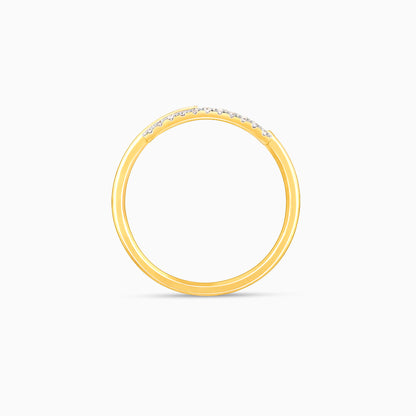 Gold Intertwined Diamond Ring