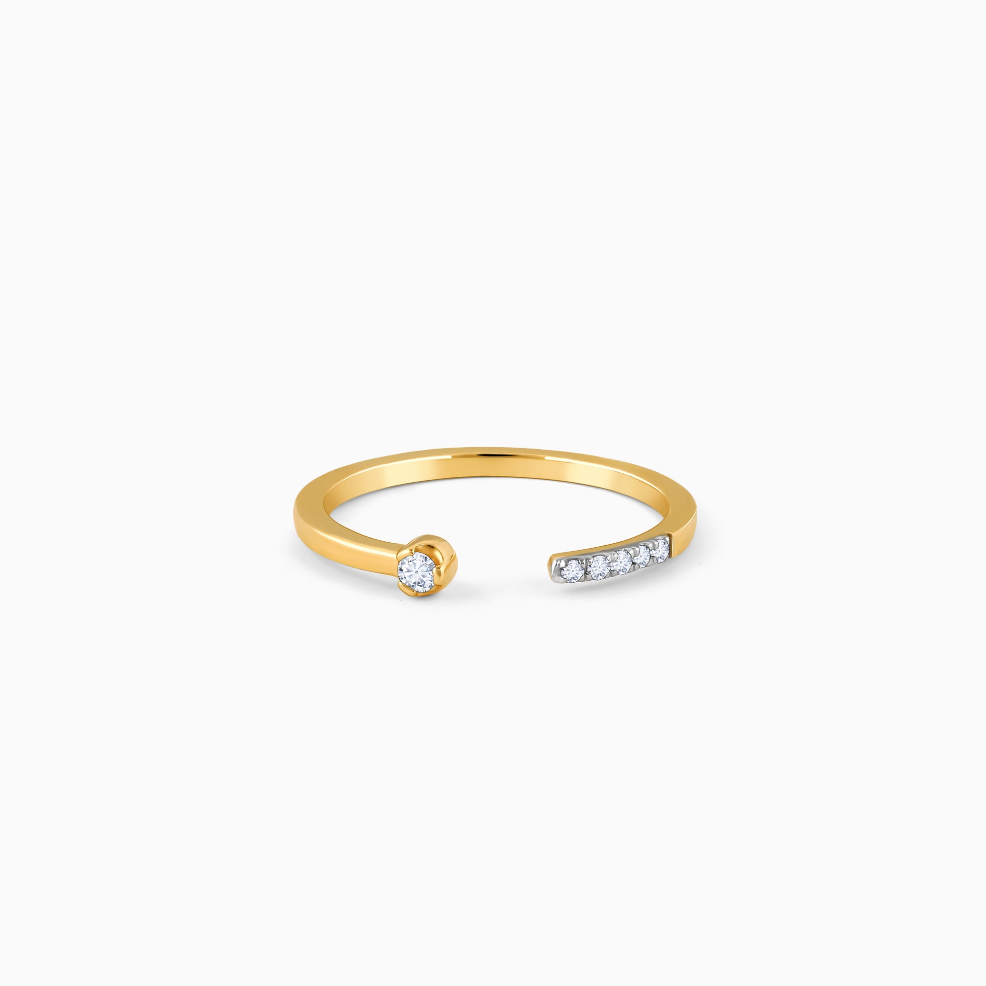 Gold Open Horizon Diamond Ring - Image 1