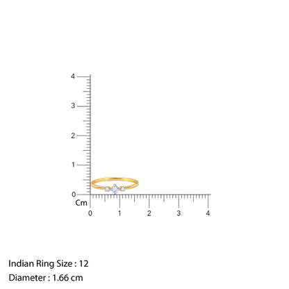 Gold Stunning Beauty Lab Grown Diamond Ring