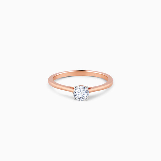 Rose Gold Sparkling Her Lab Grown Diamond Ring