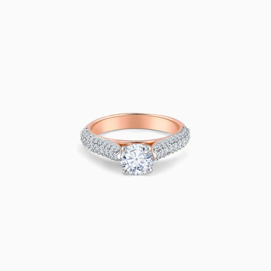 Rose Gold Solitaire Meraki Lab Grown Diamond Ring