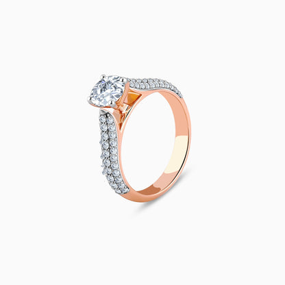Rose Gold Solitaire Meraki Lab Grown Diamond Ring