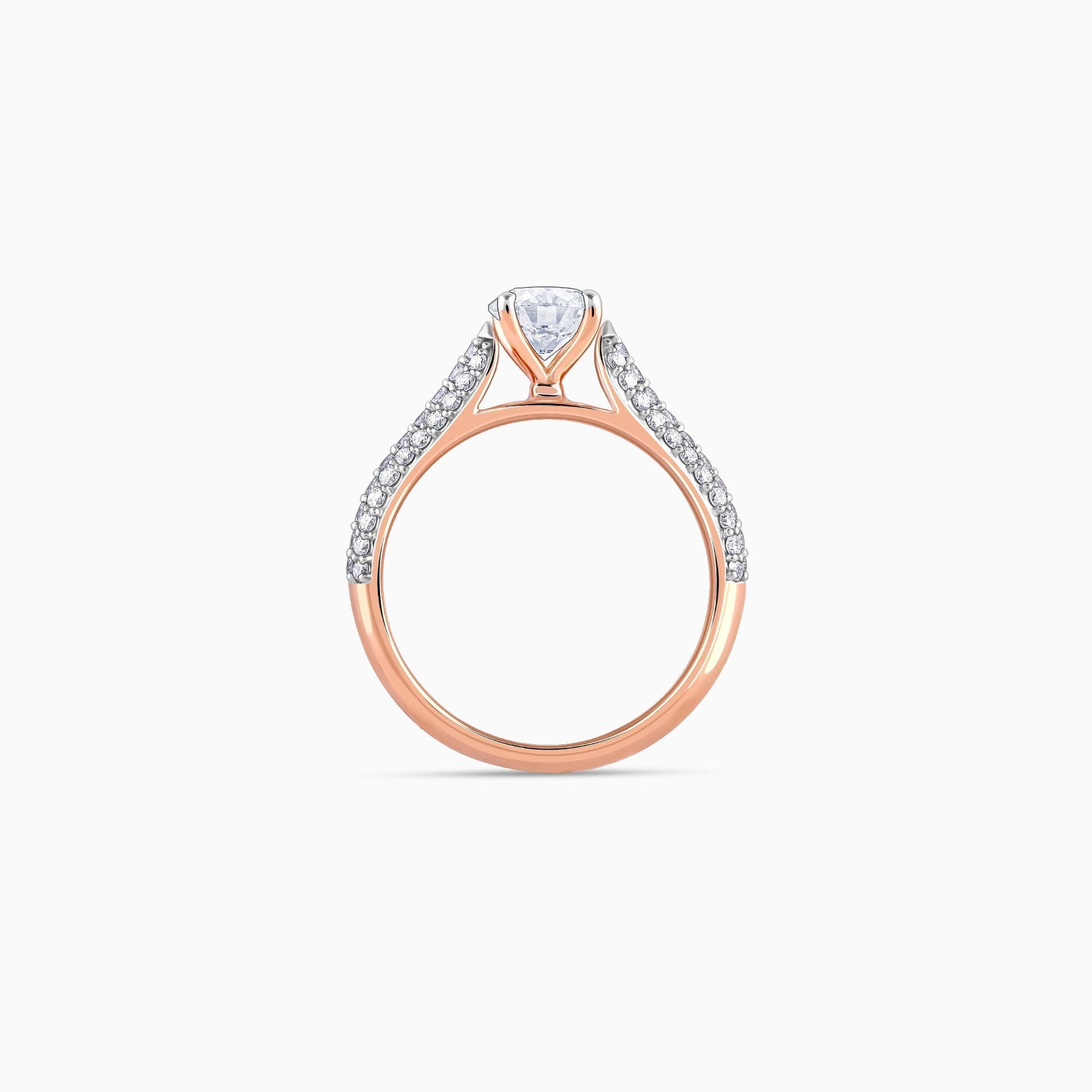Rose Gold Solitaire Meraki Lab Grown Diamond Ring