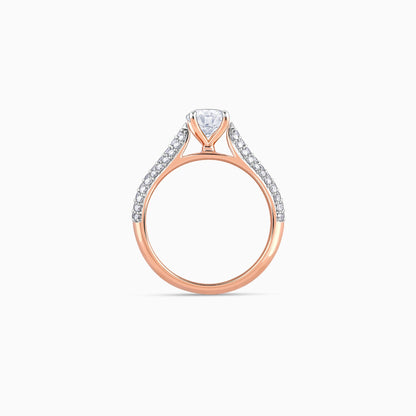 Rose Gold Solitaire Meraki Lab Grown Diamond Ring