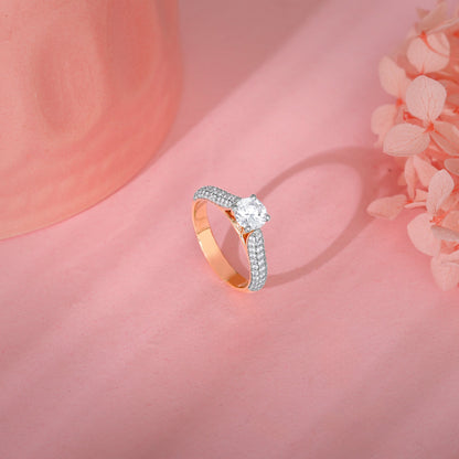Rose Gold Solitaire Meraki Lab Grown Diamond Ring